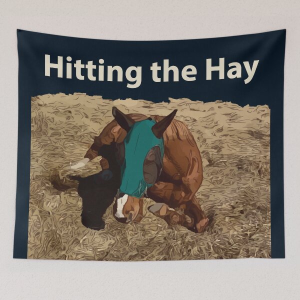 Item preview, Hitting the Hay - Funny Horse designed and sold by Lakeric Cityscapes.