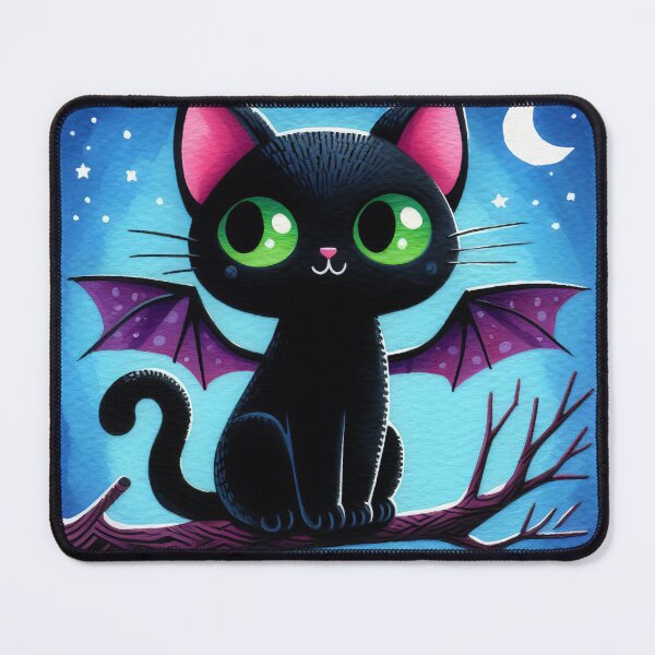 Item preview, Mystical Moonlit Bat-Cat designed and sold by RuNT3ntertained.