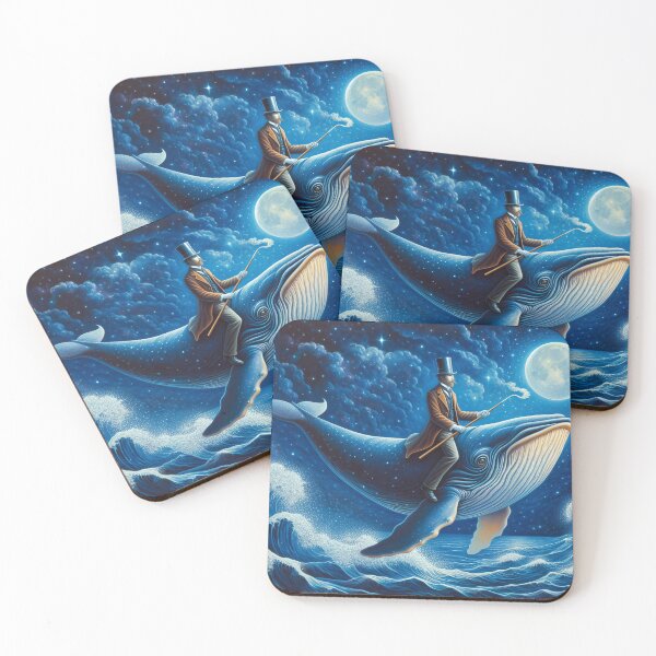 Item preview, Moonlit Whale Rider designed and sold by RuNT3ntertained.