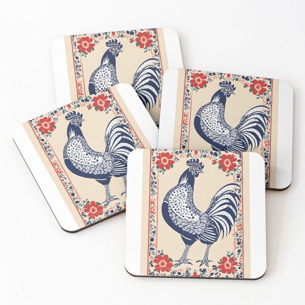 Item preview, Galo de Barcelos Rooster Tea Towel Portugal Design #4 designed and sold by Kayley  |  QuintaDaColherArtes.
