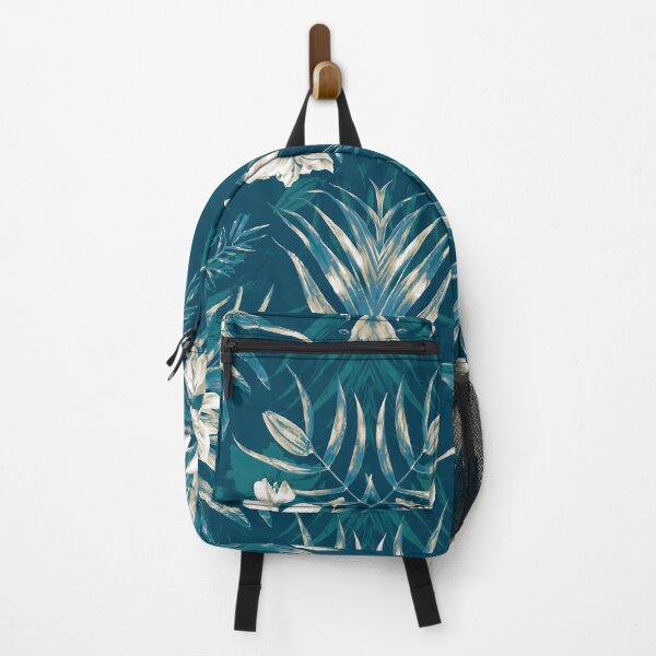 Item preview, Ocean colour Contemporary Retro styled Jungle Tropical Floral fabric designs designed and sold by Andimoot.