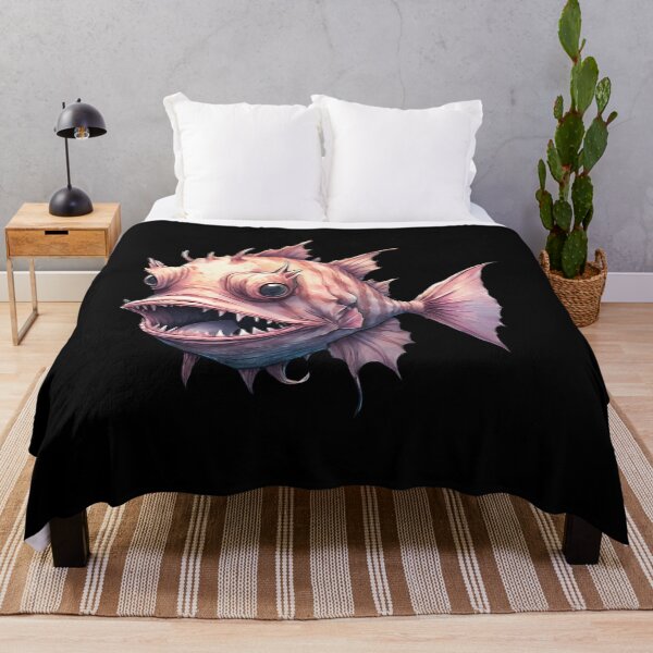 Item preview, Enchanting Anglerfish Watercolor Dream designed and sold by ChicTrendz.