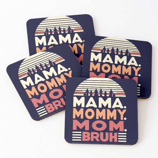 Item preview, I Went From Mama to Mommy to Mom to Bruh - vintage sunset mothers day gift  designed and sold by MommyVibeArts.