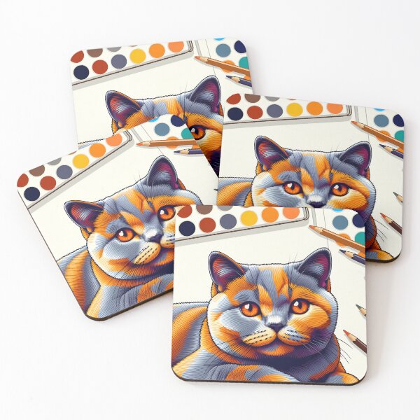 Item preview, Whisker Waltz: British Shorthair Art Symphony designed and sold by BastKittyStore.