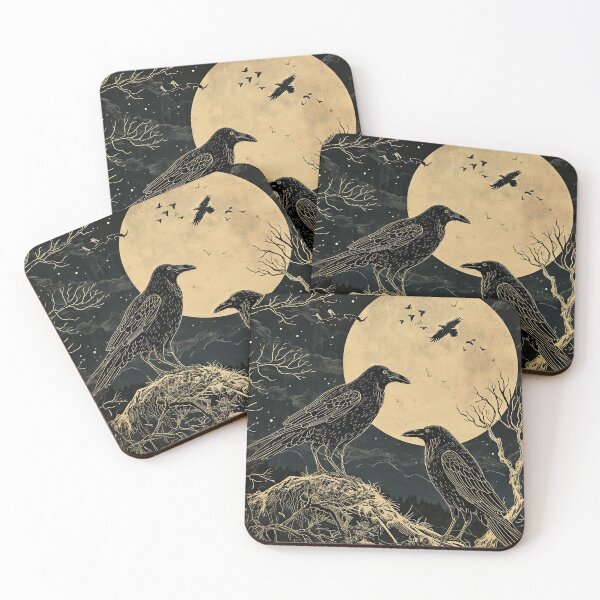Item preview, Full Moon Ravens designed and sold by OccultDreams.