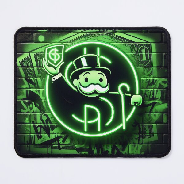 Item preview, Neon Monopoly Man Graffiti designed and sold by RuNT3ntertained.
