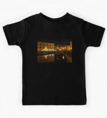 Midnight Silence and Solitude - Syracuse Sicily Illuminated Waterfront Kids Tee