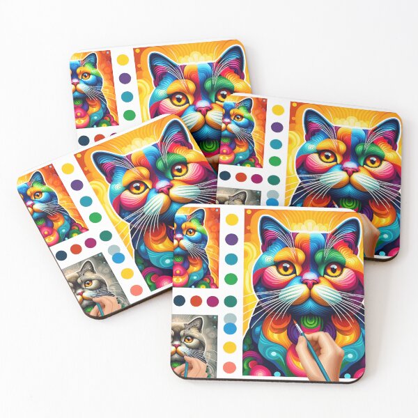 Item preview, Purrfection Unleashed: British Shorthair Art Saga designed and sold by BastKittyStore.