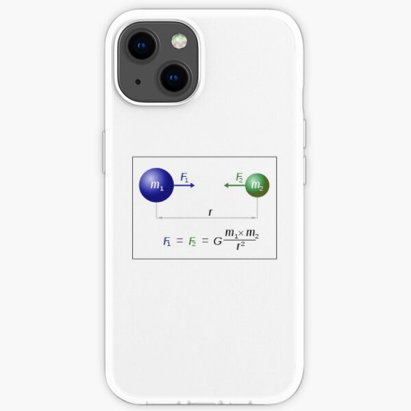Newton's law of universal gravitation iPhone Soft Case