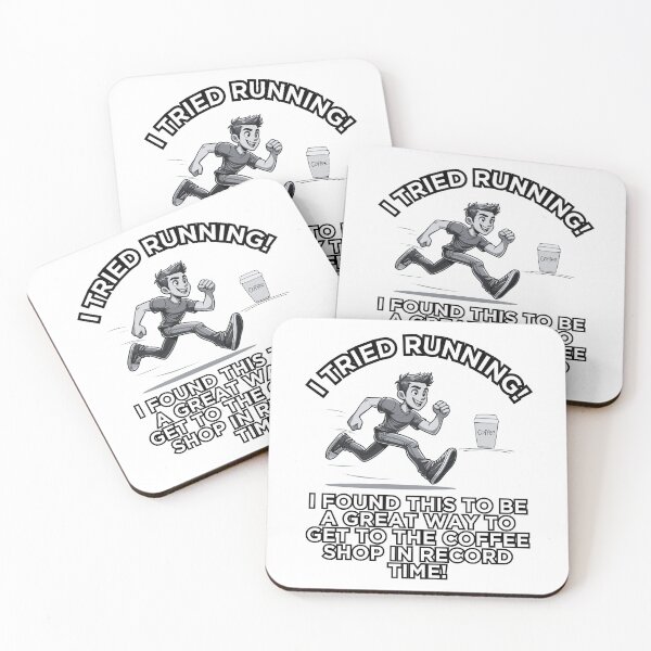 Item preview, Caffeine Sprint: Humor in Motion designed and sold by vk09.