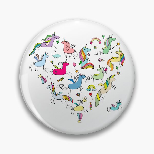 Item preview, Unique Unicorn Fairy rainbows candy in a Heart shaped design designed and sold by navitalidesign.