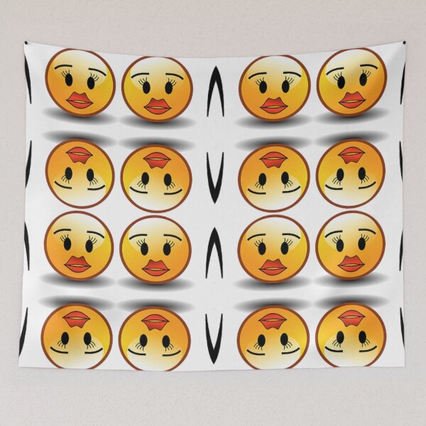 Item preview, A seamless pattern of yellow emoticons designed and sold by johndesign88.