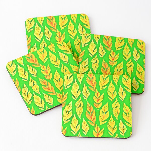 Item preview, Vibrant Neon Design Leaf Elegance designed and sold by Health And Fitness Posts e-Store.