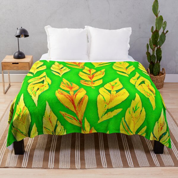 Item preview, Vibrant Neon Design Leaf Elegance designed and sold by Health And Fitness Posts e-Store.