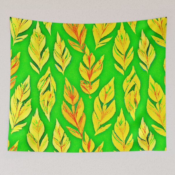 Item preview, Vibrant Neon Design Leaf Elegance designed and sold by Health And Fitness Posts e-Store.
