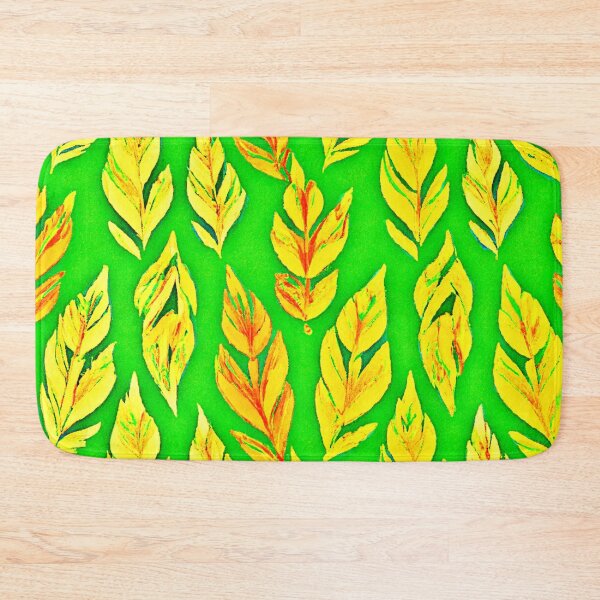 Item preview, Vibrant Neon Design Leaf Elegance designed and sold by Health And Fitness Posts e-Store.