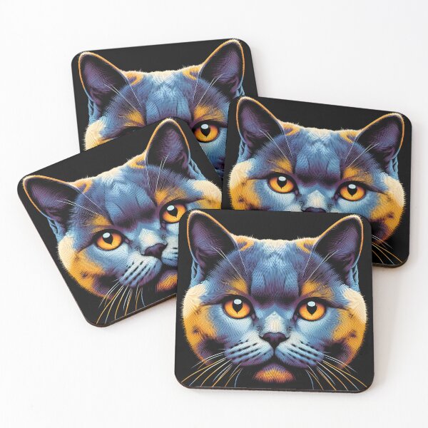 Item preview, Cat's Whimsical Reverie: British Shorthair Art Symphony designed and sold by BastKittyStore.