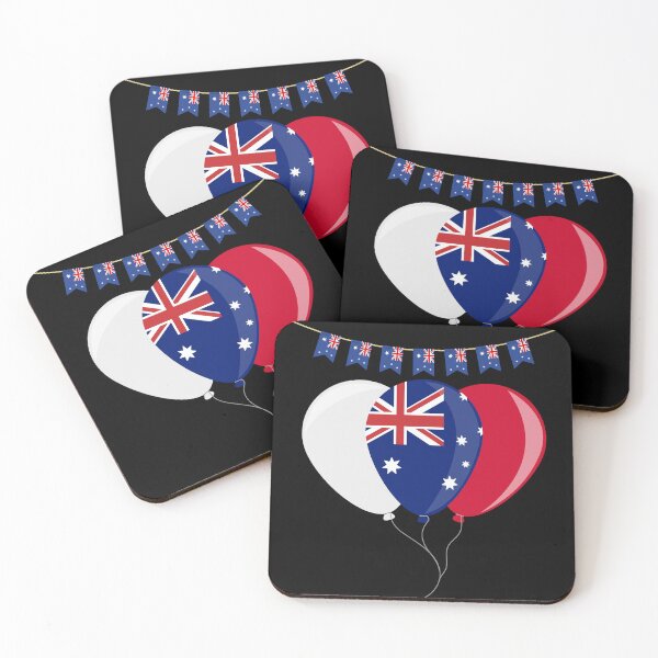 Item preview, Happy Australia Day Celebration With Balloons, Australian Flags, Wall Hangings for Aussies  designed and sold by mimiscreativity.