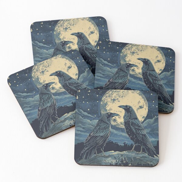 Item preview, Full Moon Ravens (Variation) designed and sold by OccultDreams.