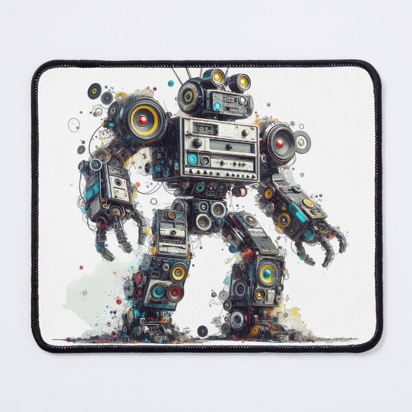 Item preview, Robot Art, Sci fi , Musical Robot, Droid designed and sold by TrueArtVibes.