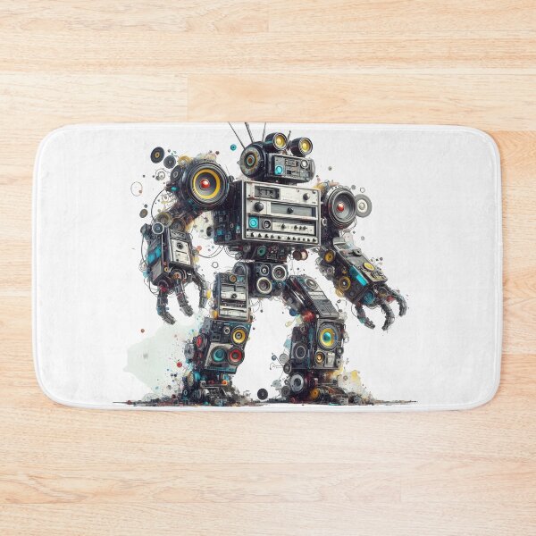 Item preview, Robot Art, Sci fi , Musical Robot, Droid designed and sold by TrueArtVibes.