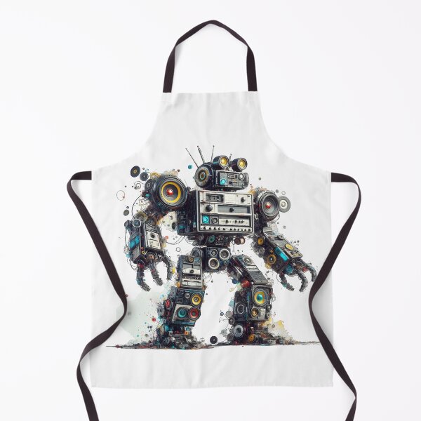 Item preview, Robot Art, Sci fi , Musical Robot, Droid designed and sold by TrueArtVibes.