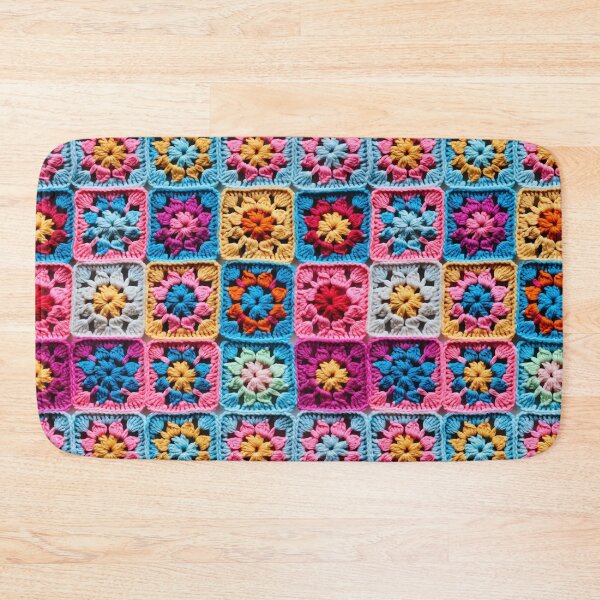 Item preview, Colorful Crochet Granny Square designed and sold by JulieInspired.