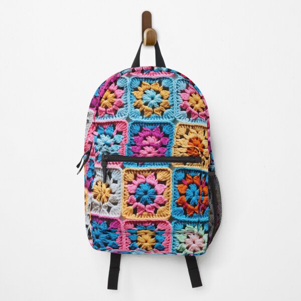 Item preview, Colorful Crochet Granny Square designed and sold by JulieInspired.