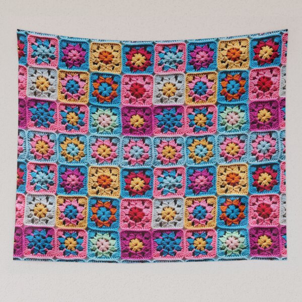 Item preview, Colorful Crochet Granny Square designed and sold by JulieInspired.