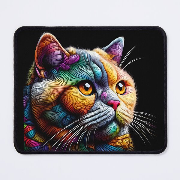 Artikelvorschau, Cat's Whimsy Waltz: British Shorthair Art Reverie entworfen und verkauft von BastKittyStore.