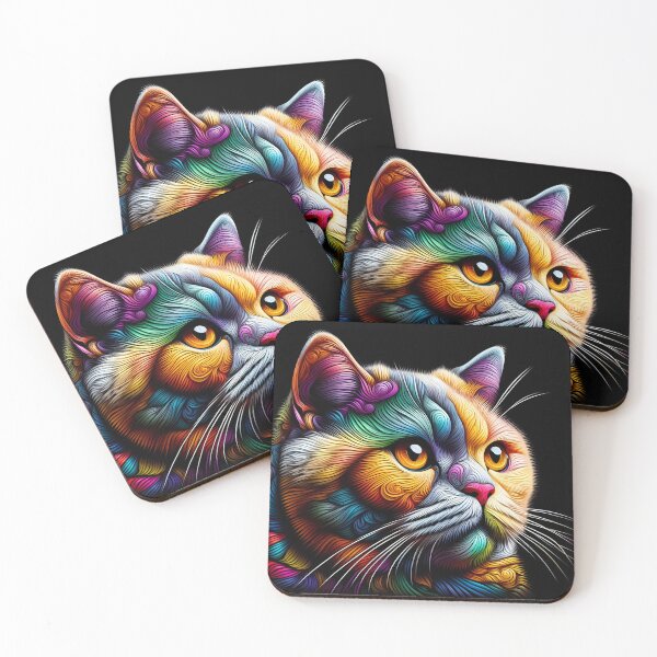 Item preview, Cat's Whimsy Waltz: British Shorthair Art Reverie designed and sold by BastKittyStore.