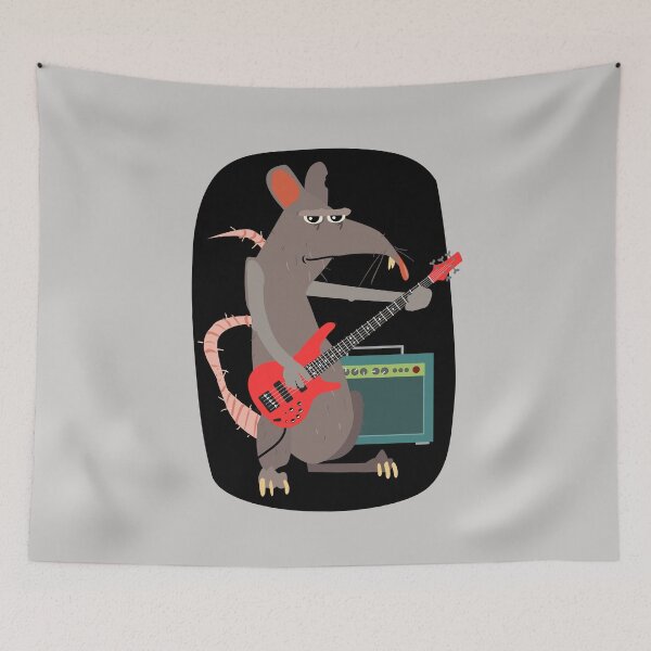 Item preview, Rat Plays Bass designed and sold by AMERICANCHEEZ.