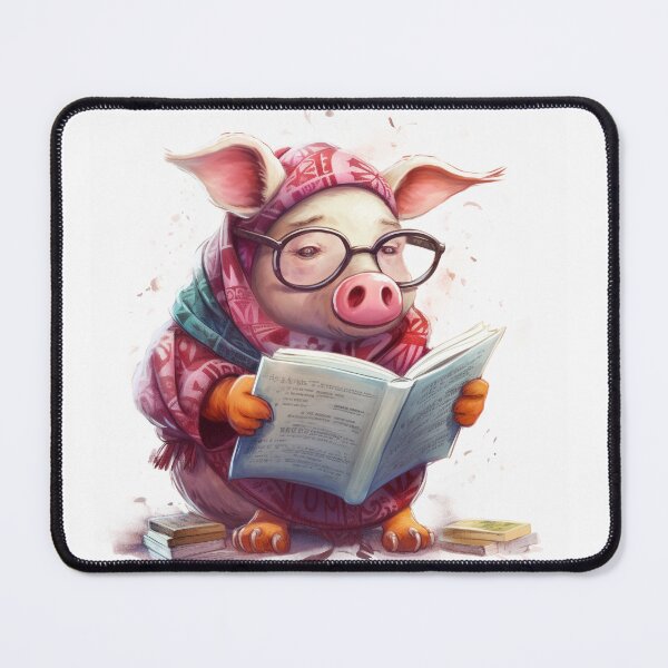 Item preview, The Bookish Bristles: Reading Adventures of a Pig designed and sold by Kathleen M Bush.
