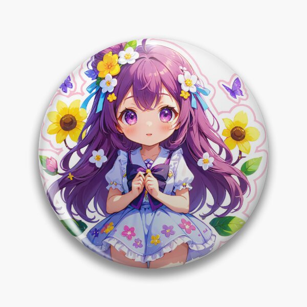 Item preview, Violet Girl Bloom designed and sold by StickerStarSaga.