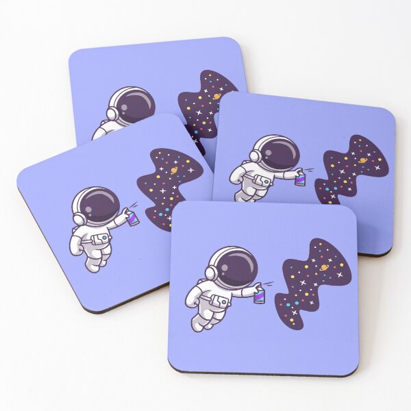 Item preview, Spray Space Play: Cute Astronaut Cartoon Vector Icon designed and sold by hjian8219.