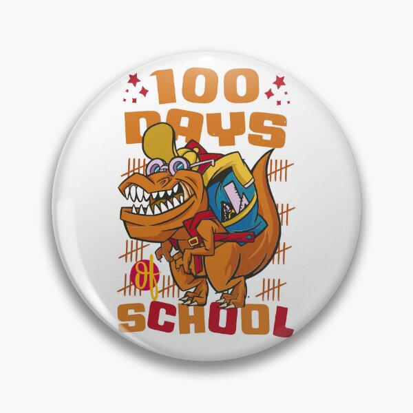 Item preview, 100 Days of school featuring a T-rex dino with bacpack #2 designed and sold by XYDstore.
