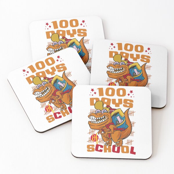 Item preview, 100 Days of school featuring a T-rex dino with bacpack #2 designed and sold by XYDstore.