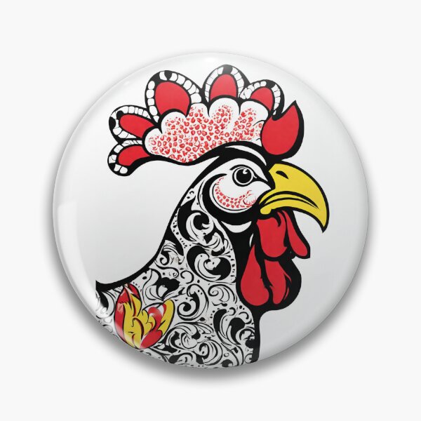 Item preview, Galo de Barcelos Rooster Head Portugal Design #17 designed and sold by Kayley  |  QuintaDaColherArtes.