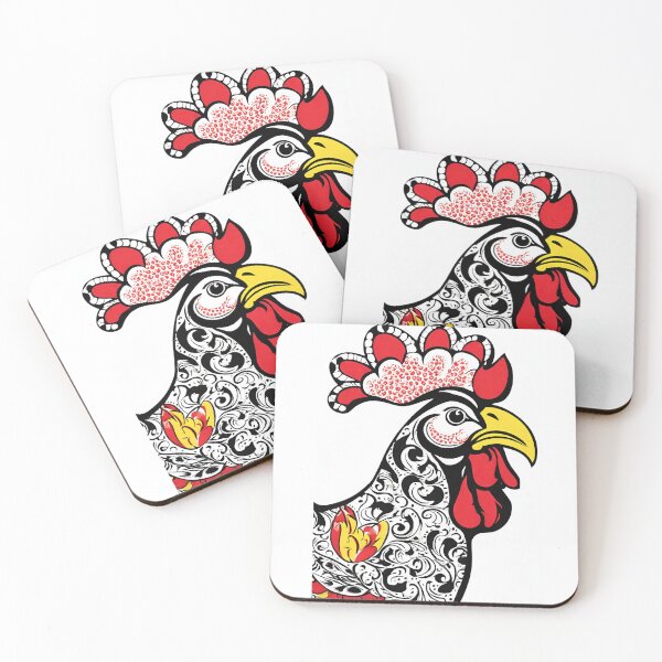 Item preview, Galo de Barcelos Rooster Head Portugal Design #17 designed and sold by Kayley  |  QuintaDaColherArtes.