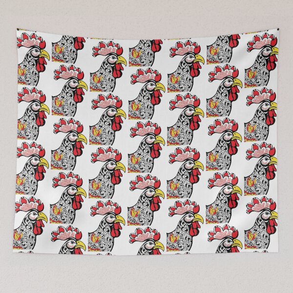 Item preview, Galo de Barcelos Rooster Head Portugal Design #17 designed and sold by Kayley  |  QuintaDaColherArtes.