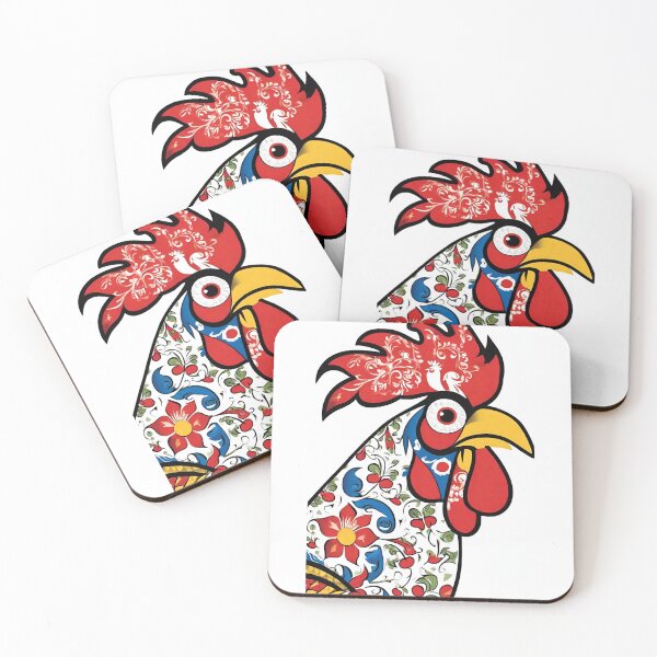 Item preview, Galo de Barcelos Rooster Head Portugal Design #18 designed and sold by Kayley  |  QuintaDaColherArtes.