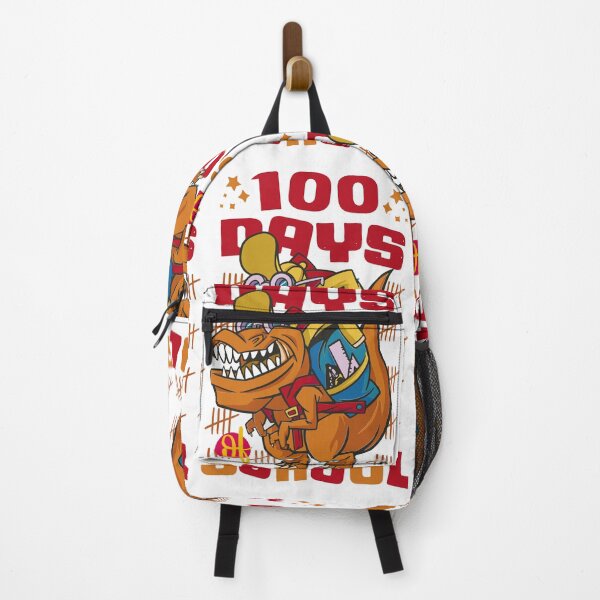 Item preview, 100 Days of school featuring a T-rex dino with bacpack #3 designed and sold by XYDstore.