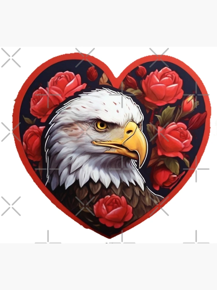 Thumbnail 3 of 3, Poster, Romantic eagle designed and sold by Shtex.