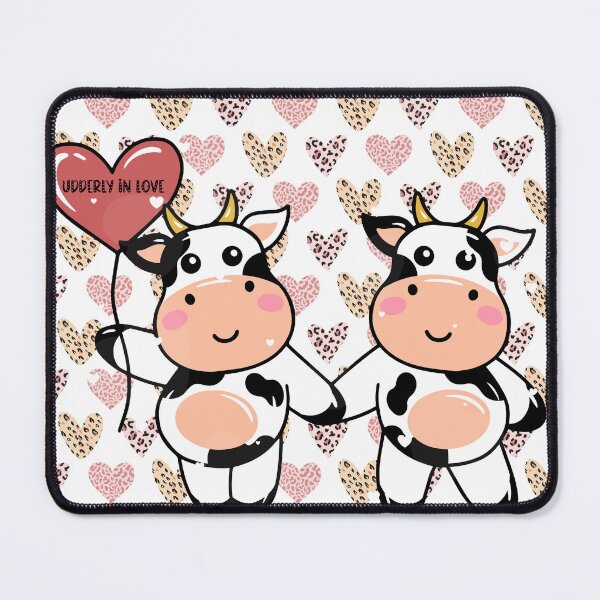 Item preview, Cute Cow Cartoon Valentine Gift For Couples, Singles, Cow Lovers and Kids designed and sold by haRexia.