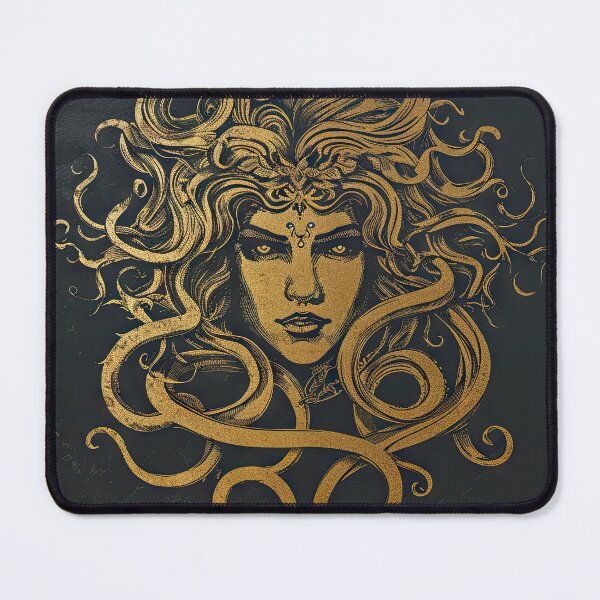 Item preview, Gold Algol Illustration designed and sold by OccultDreams.