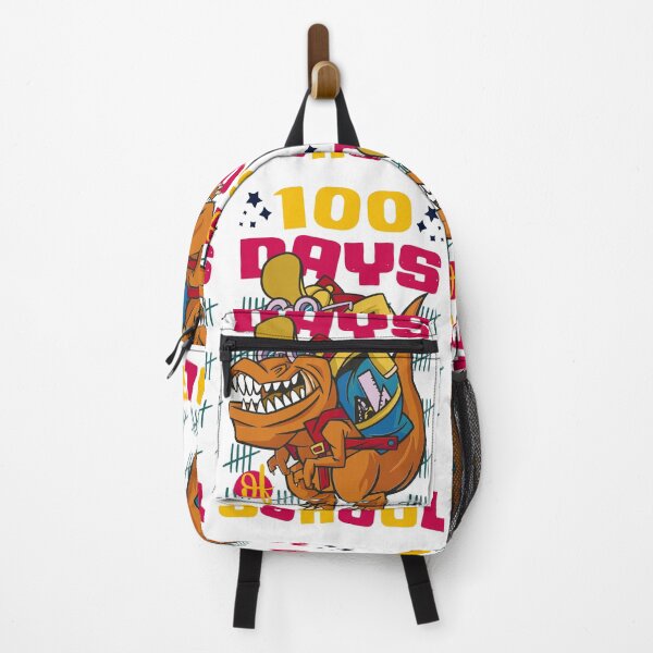 Item preview, 100 Days of school featuring a T-rex dino with bacpack #4 designed and sold by XYDstore.