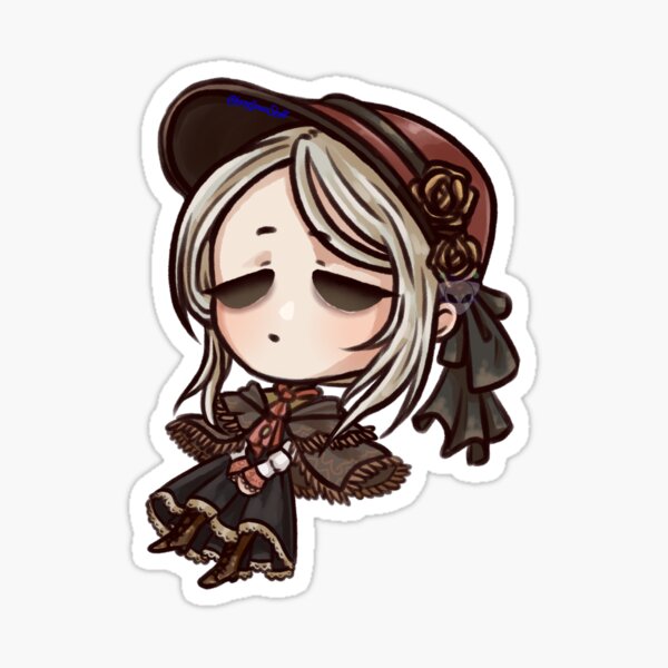 Vista previa del artículo con la obra «La muñeca - Bloodborne», diseñado y vendido por lozydrawsstuff.