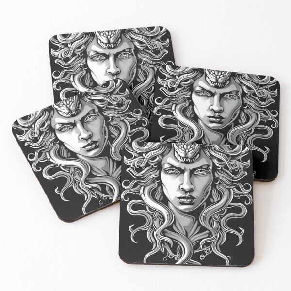 Item preview, Gorgon Illustration  designed and sold by OccultDreams.