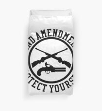 2nd Amendment Protect Yourself Duvet Cover