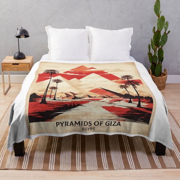 Item preview, Pyramids of Giza Egypt Vintage Poster Tourism designed and sold by TravelersGems.